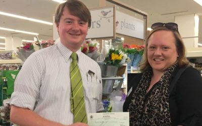Care for the Carers receives cheque thanks to Waitrose’s ‘Community Matters’ scheme