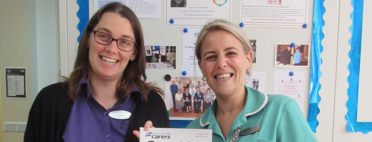 photo of a carer with a nurse