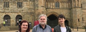 group photo of carers standing ouside Battle Abbey