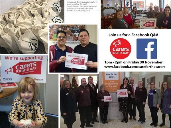 collage gallery of photos from carers rights day