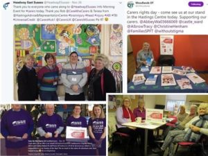 collage gallery of photos from carers rights day