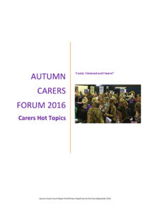 Download Carers Forum Report Autumn 2016