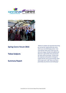 Download Carers Forum Report Spring 2016