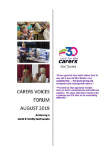 CFTC Carers Voices Forum Cover August 2020