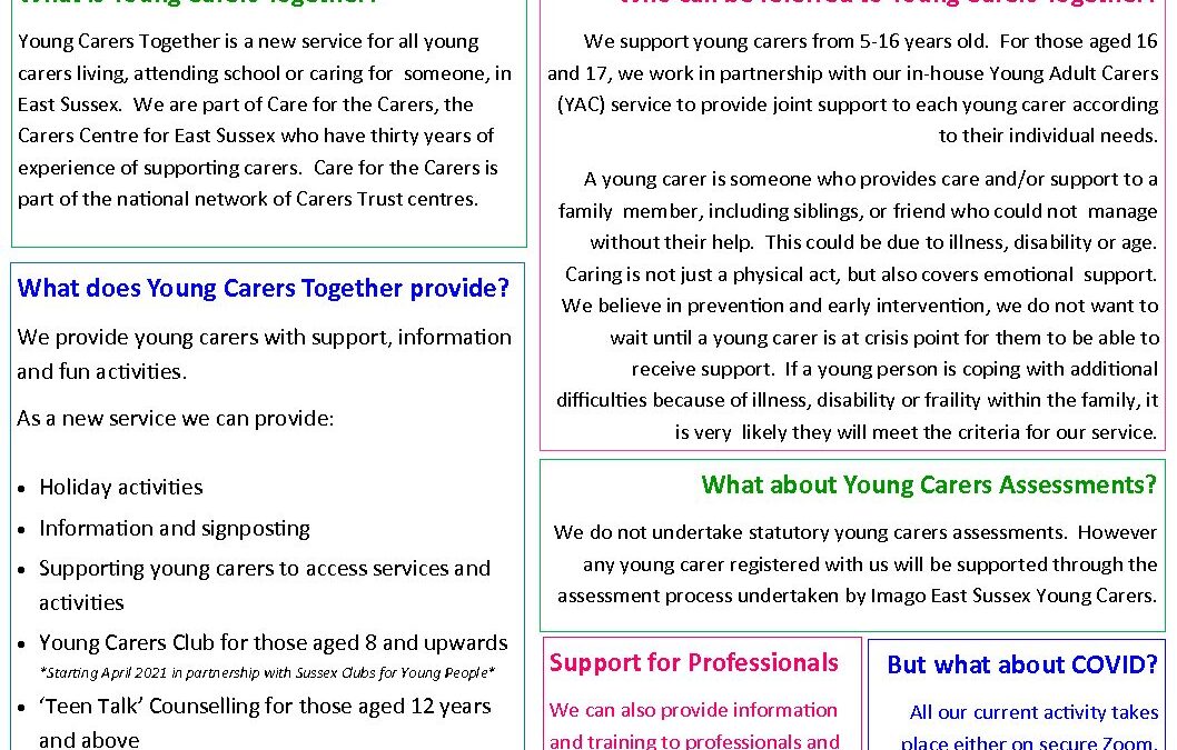 About Young Carers Together Service Care For The Carers About Young Carers Together Service Care For The Carers