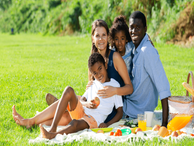 Young carers family picnic east sussex