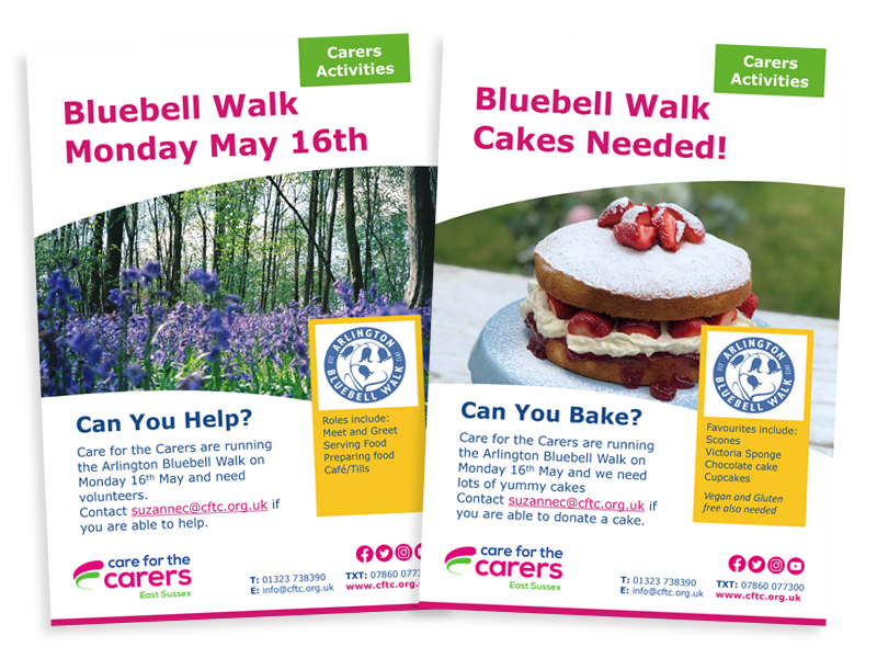 CFTC Bluebell Walk Volunteer Posters