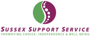 Sussex Support Service logo: Promoting choice, independence and wellbeing
