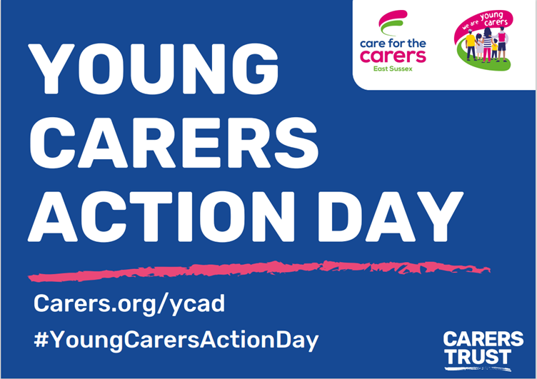 YCAD blue social media post image Blue Young Carers Action Day image