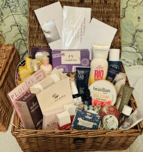 Hamper full of products