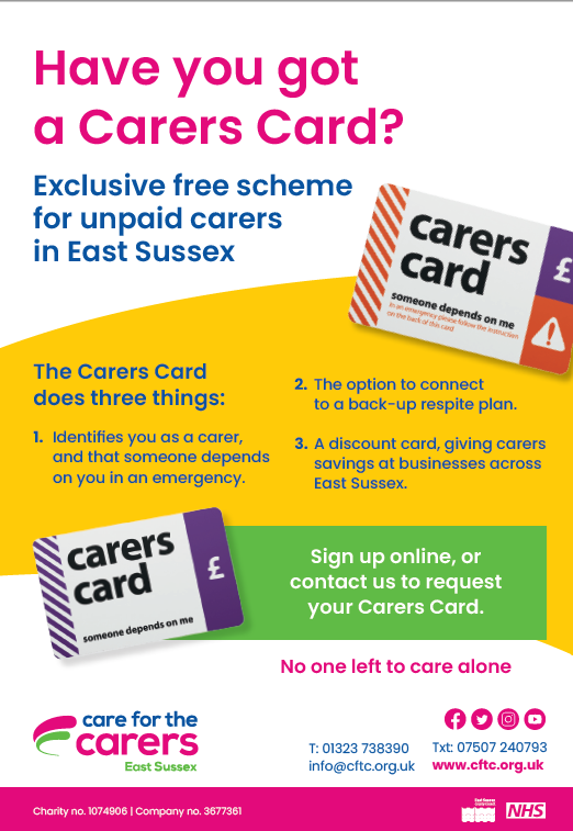 CFTC - Carers Card Poster